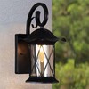 Миниатюра фото уличный настенный светильник reluce 08281-9.2-001u bk | 220svet.ru