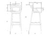 Миниатюра фото набор 2 шт стул барный dobrin masters bar lmzl-pp601c-n2-13302 | 220svet.ru