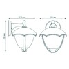 Миниатюра фото уличный настенный светильник gauss aura gd028 | 220svet.ru