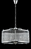 Миниатюра фото подвесная люстра crystal lux tadeo sp6 d600 chrome/transparente | 220svet.ru