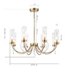Миниатюра фото потолочная люстра на штанге st luce иллюмиа sl1400.303.08 | 220svet.ru
