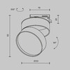 Миниатюра фото трековый однофазный светодиодный светильник maytoni onda tr007-1-18w4k-b-1 | 220svet.ru