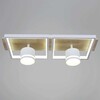 Миниатюра фото потолочный светильник reluce 19560-0.3-2+2 wh+wood | 220svet.ru