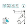 Миниатюра фото трековый светодиодный светильник gauss track light led tr075 | 220svet.ru