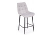 Миниатюра фото барный стул woodville челси светло-серый / черный 632541 | 220svet.ru