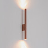 Миниатюра фото настенный светильник nowodvorski laser wall satine chocolate 10564 | 220svet.ru
