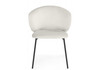 Миниатюра фото стул на металлокаркасе woodville рикко белый (milk) / черный 674675 | 220svet.ru