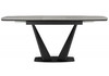 Миниатюра фото керамический стол раскладной 160(205)х89 woodville вейл larka grey / черный 626062 | 220svet.ru