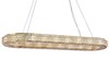Миниатюра фото подвесная люстра newport 8560/100 c oval gold polished м0070796 | 220svet.ru