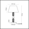 Миниатюра фото настольная лампа odeon light candy 4861/1tc | 220svet.ru