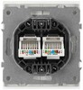 Миниатюра фото розетка эра arktik 16-3108-01 информационная двойная 2xrj45 белый б0070484 | 220svet.ru
