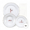 Миниатюра фото тарелка seikantai5271 elongated set of 3 seletti 09846 | 220svet.ru