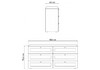 Миниатюра фото комод woodville опра 16.240 серый графит / дуб золотой craft 676805 | 220svet.ru