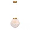 Миниатюра фото подвесной светильник ilamp pear 8648p/l gl-wh | 220svet.ru