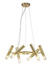 Миниатюра фото подвесная люстра indigo sigaro 13006/6p gold v000233 | 220svet.ru