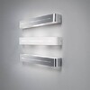 Миниатюра фото настенный светильник ideal lux posta ap2 alluminio | 220svet.ru