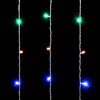 Миниатюра фото гирлянда занавес облегченный 2 x 3 м разноцветный 220в, 600 led, провод прозрачный пвх, ip54 ltc pcl600not-10-2m | 220svet.ru