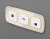 Миниатюра фото лицевая панель для компьютерной/телефонной розетки rj-45/rj-11 ambrella volt quant omega op1120 | 220svet.ru
