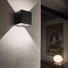 Миниатюра фото уличный настенный светодиодный светильник ideal lux rubik ap1 nero 4000k | 220svet.ru