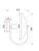 Миниатюра фото настенный светильник freya ellipse fr5320wl-01b | 220svet.ru