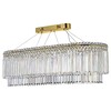 Миниатюра фото подвесная светодиодная люстра arti lampadari ovindoli l 1.5.100x35.101 g | 220svet.ru
