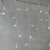 Миниатюра фото гирлянда бахрома 4,9 x 0,5 м белая 220в, 240 led, провод прозрачный пвх, ip54 ltc pil240-10-2w | 220svet.ru