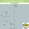 Миниатюра фото парковый фонарь  fumagalli ektor 4000/midipilar/vivi 1l led-hip v50.372.a10.lxh27 | 220svet.ru