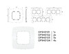 Миниатюра фото рамка 4-постовая ambrella volt omega opera of940104 | 220svet.ru