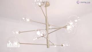 Миниатюра фото бра crystal lux marzo ap1 bronze/transparente | 220svet.ru